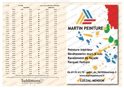 Design exemple horaire de marée